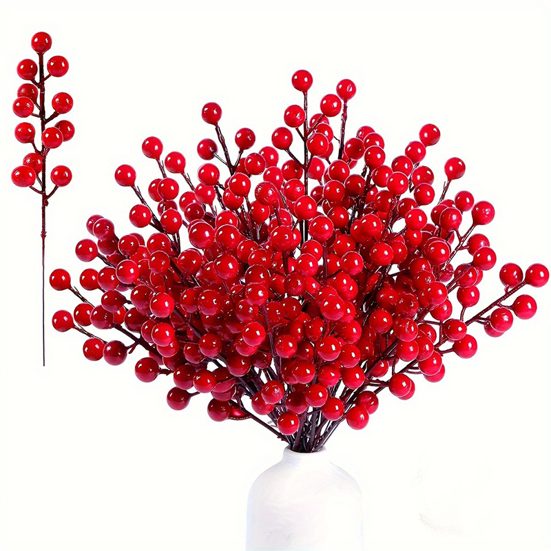 5/10/20Pcs Artificial Red Berr - огляд і ціна Florist Supply Bulk