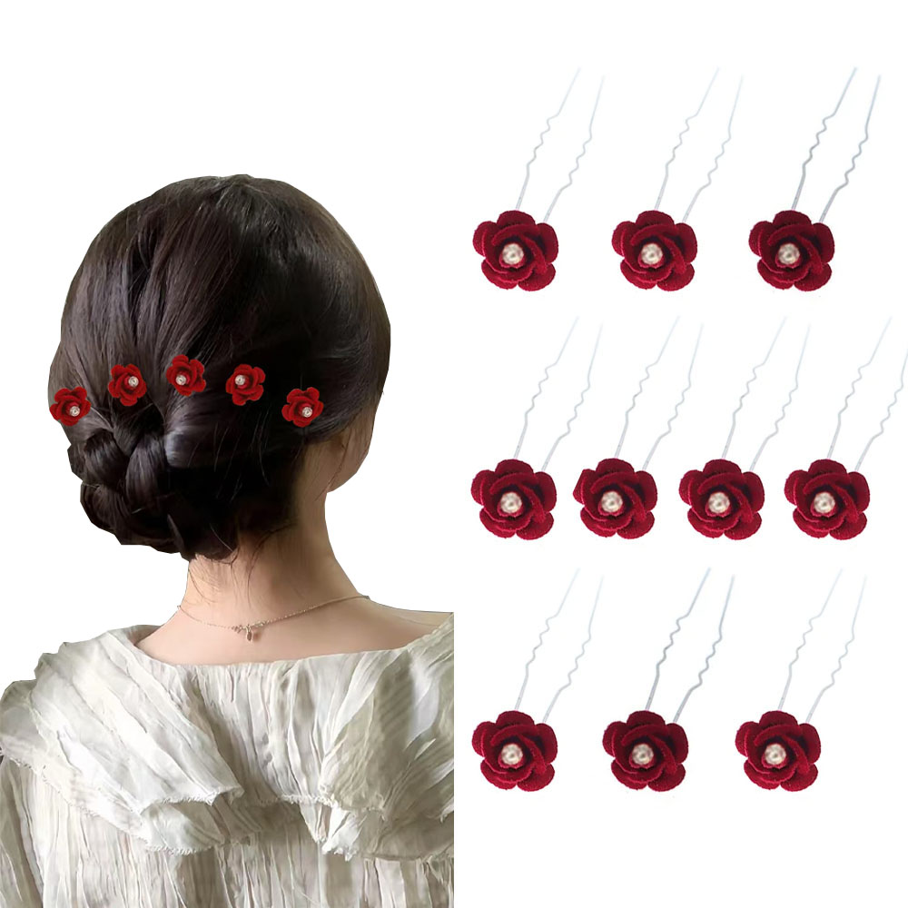 10Pcs Rose Hair Accessories We - огляд і ціна Supply Florist