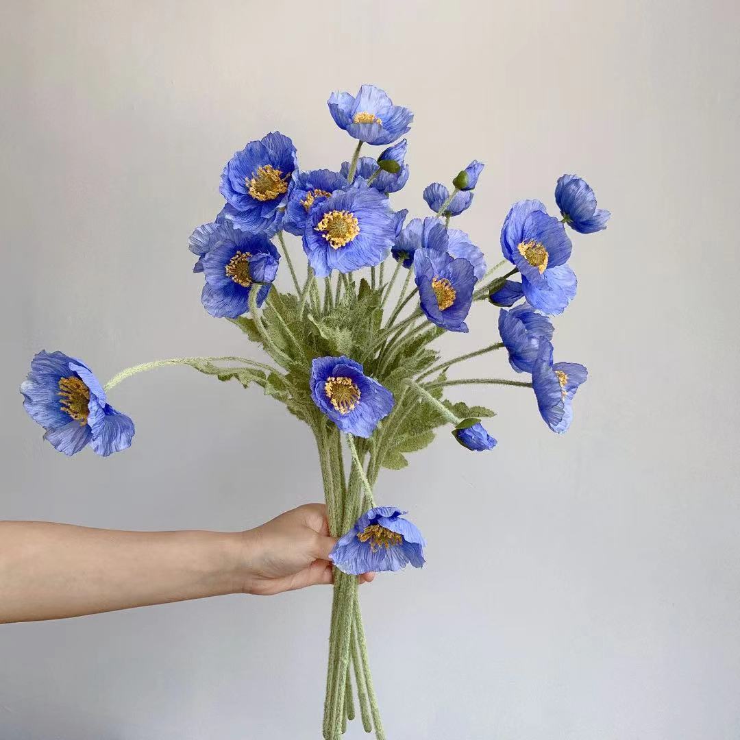 Fake Poppy Silk Flowers Long S - огляд і ціна Florist Supply Bulk