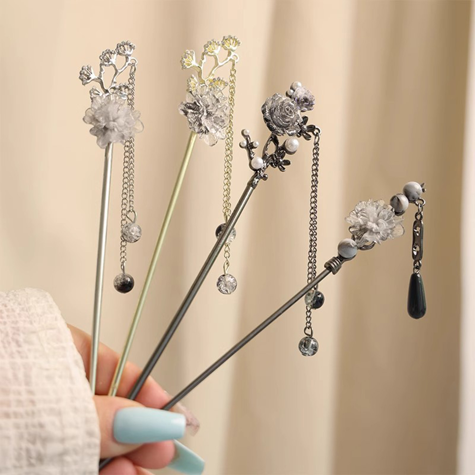 Elegant Flower Hair Sticks For - огляд і ціна Supply Florist