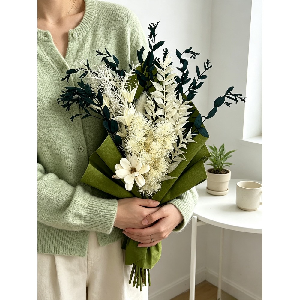 Preserved Dried Flower Bouquet - огляд і ціна Eucalyptus Preserved